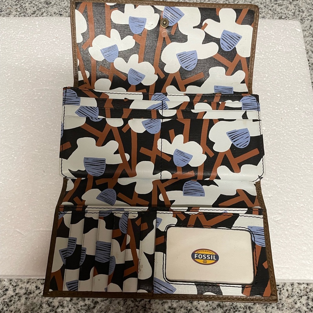 Euc “Fossil Logan” Brown & Multi-Color Genuine Le… - image 4